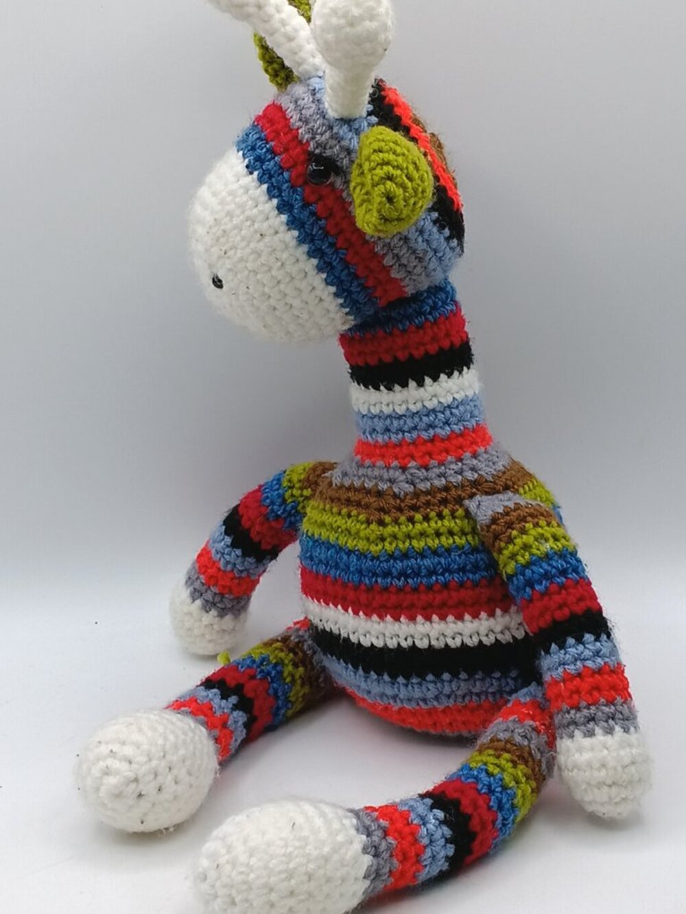 Handmade Crochet Giraffe Amigurumi Plush Stuffed Animal Toy 16” - Picture 2 of 4